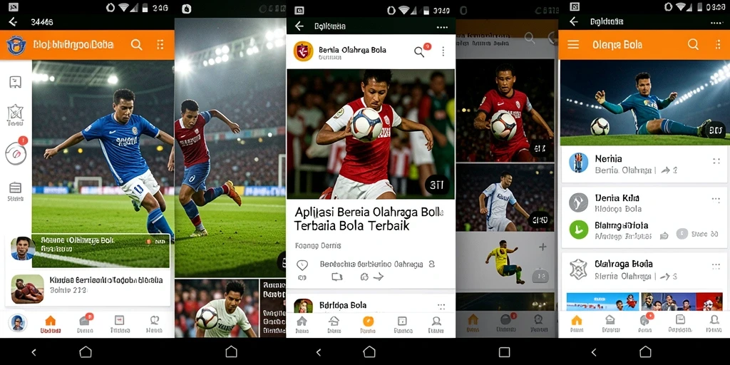 Tampilan antarmuka aplikasi Olahraga Bola 3446 yang informatif dan menarik.